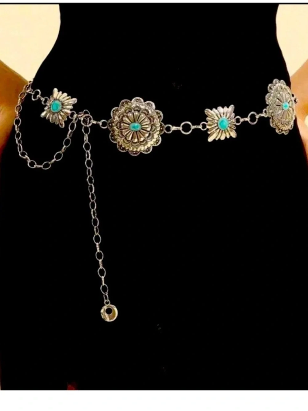 Vintage Chunky Boho Concho Chain Belt NEW 🏷️